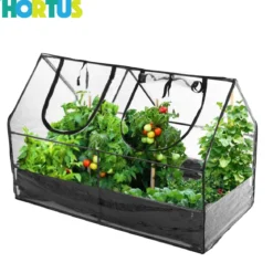 HORTUS drivhus med bund 130 x 85 x 65 cm