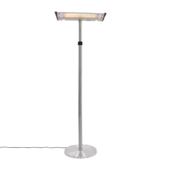 HORTUS terrassevarmer gulvmodel 1000/2000 W, GT, sølv