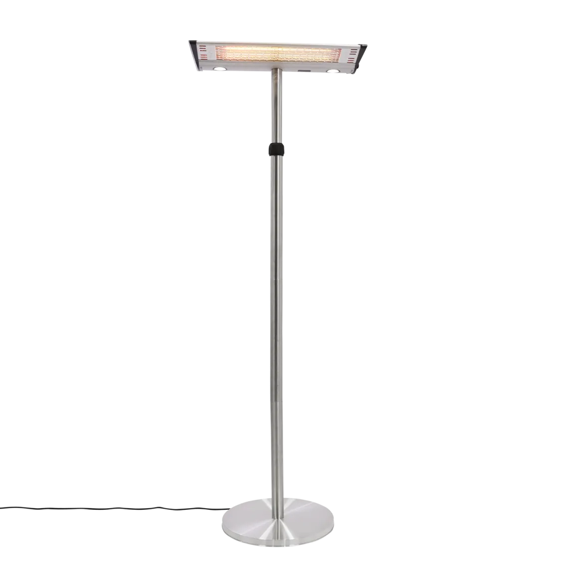 HORTUS terrassevarmer gulvmodel 1000/2000 W, GT, sølv