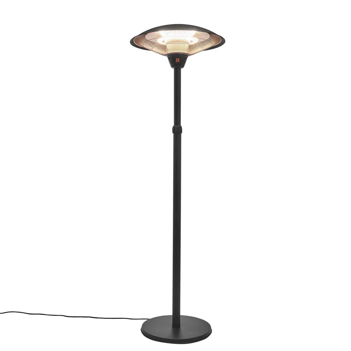 HORTUS terrassevarmer gulvmodel med teleskop 900/1200/2100 W, HA, sort