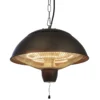 HORTUS terrassevarmer hængemodel 600/1500 W, HA, Ø42 cm, sort