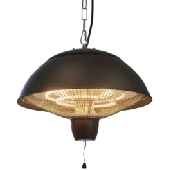 HORTUS terrassevarmer hængemodel 600/1500 W, HA, Ø42 cm, sort
