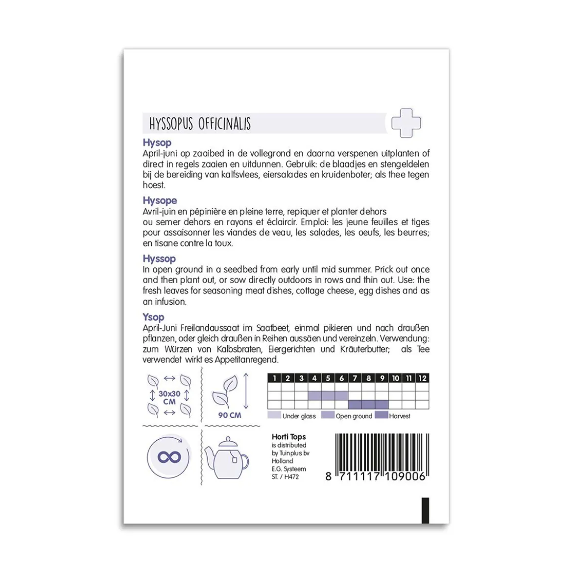 Isop frø "Hyssopus Officinalis"
