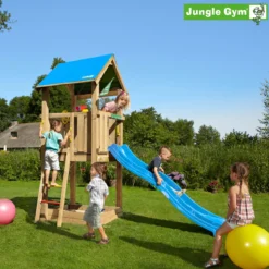 Jungle Gym Castle legetårn komplet inkl. rutschebane