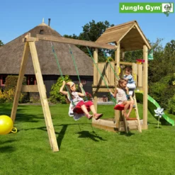 Jungle Gym Club legetårn komplet inkl. swing module xtra ekskl. rutschebane