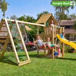 Jungle Gym Cubby legetårn komplet inkl. climb module xtra ekskl. rutschebane