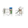Jungle Gym Home legetårn komplet inkl. climb module xtra ekskl. rutschebane