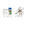 Jungle Gym Home legetårn komplet inkl. swing module xtra ekskl. rutschebane