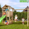 Jungle Gym House legetårn komplet inkl. swing module xtra og rutschebane