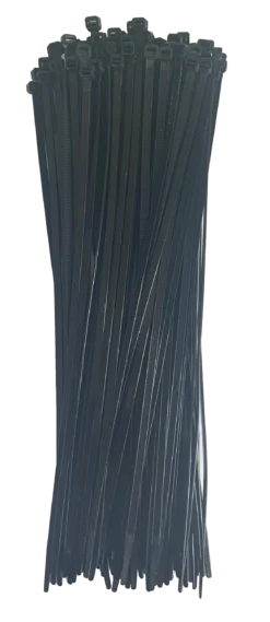 Kabelstrips sorte 100 stk. 5 mm x 30 cm