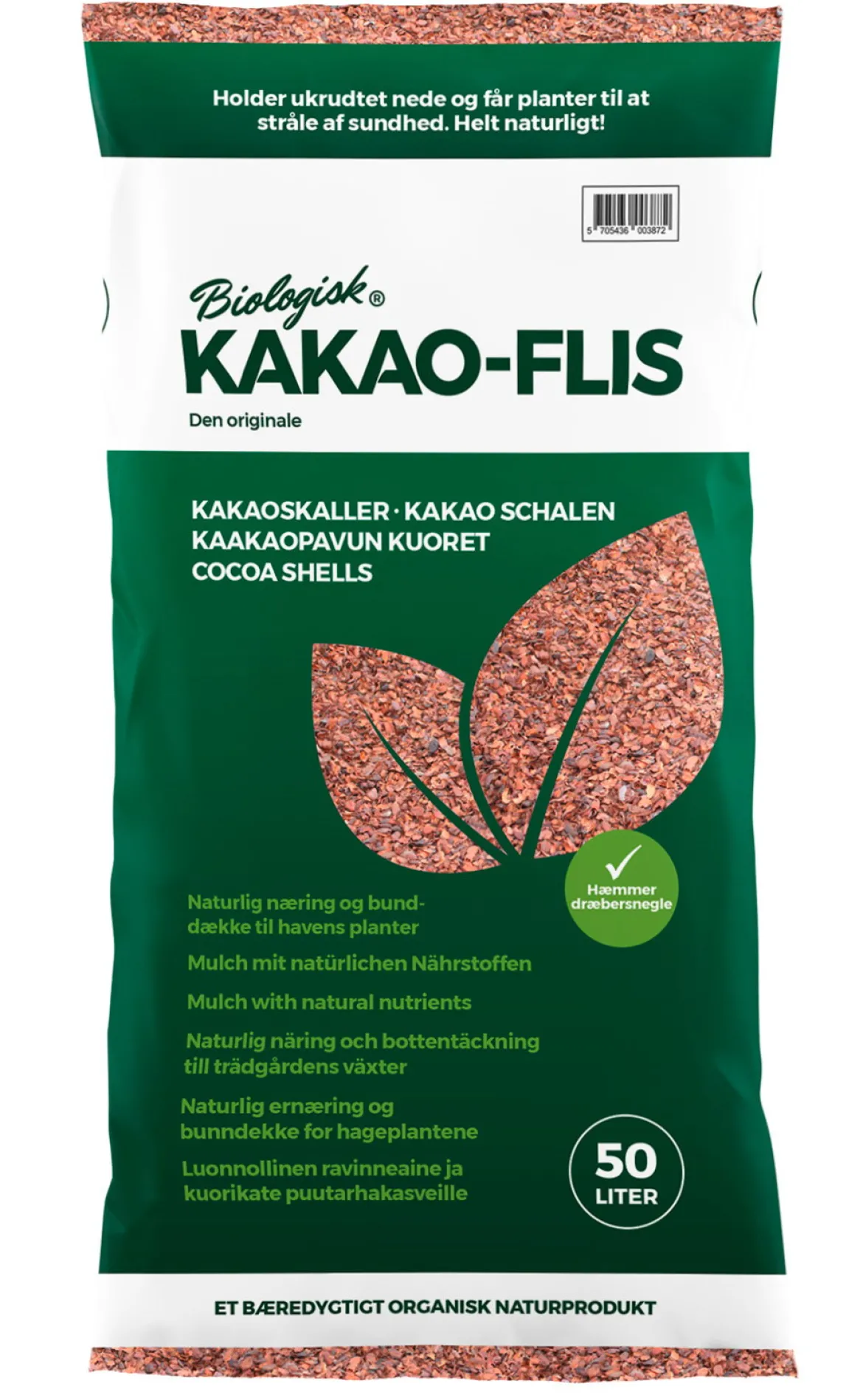 Kakao-flis - palle med 42 stk. 50 ltr. poser