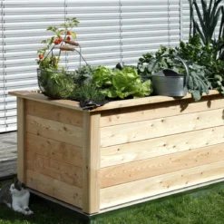KGT Woody 210 højbed i træ, 214 x 99 x 79 cm