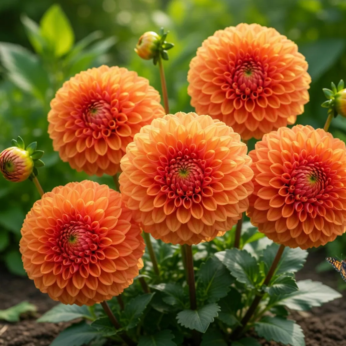 Økologisk Dahlia "Sylvia" - 1 knold