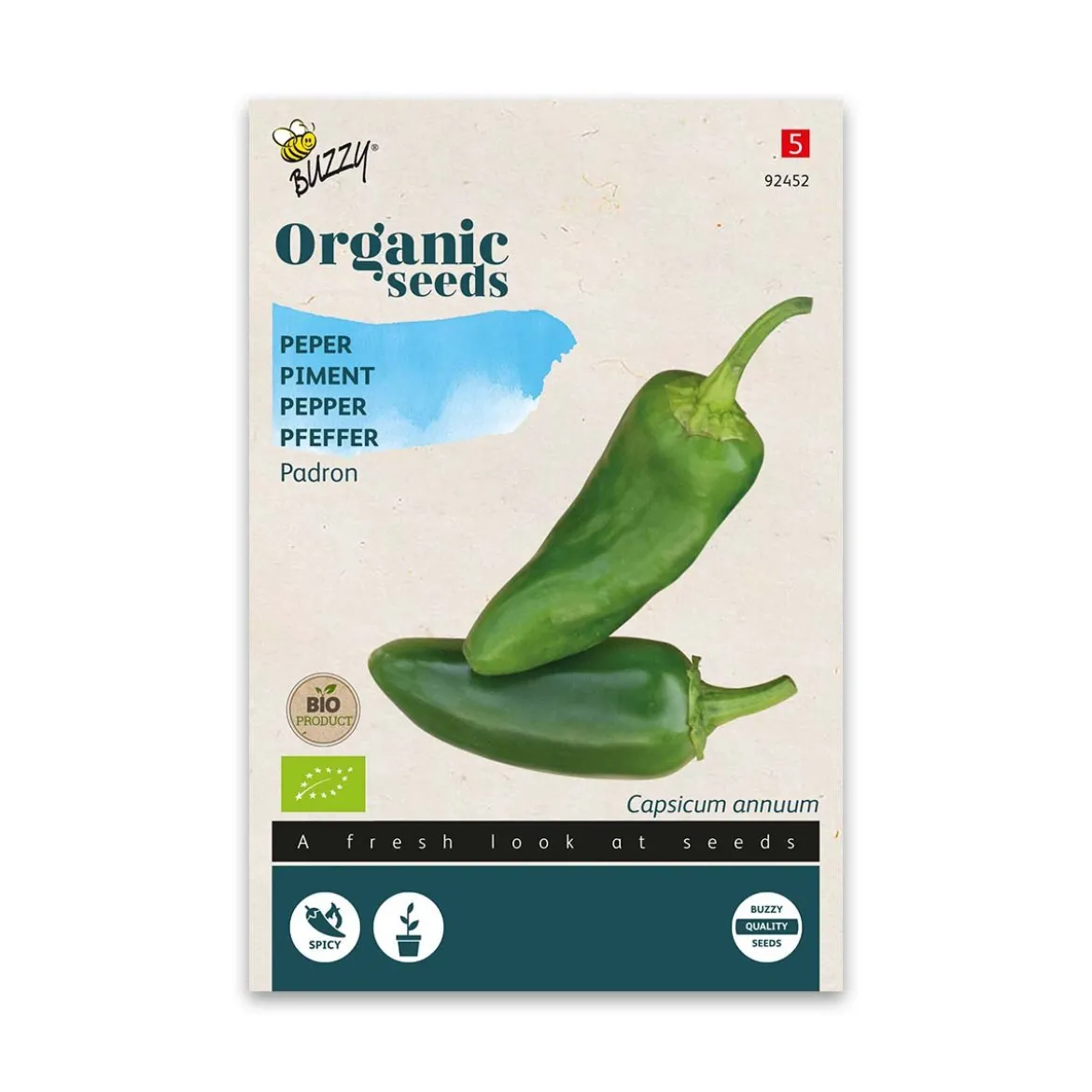 Økologiske Chili frø "Padron"