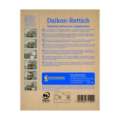 Økologiske Spirefrø Daikon-radise - 60 g