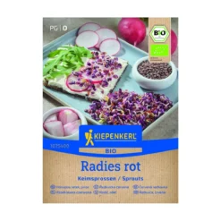 Økologiske Spirefrø Radise Rød - 30 g