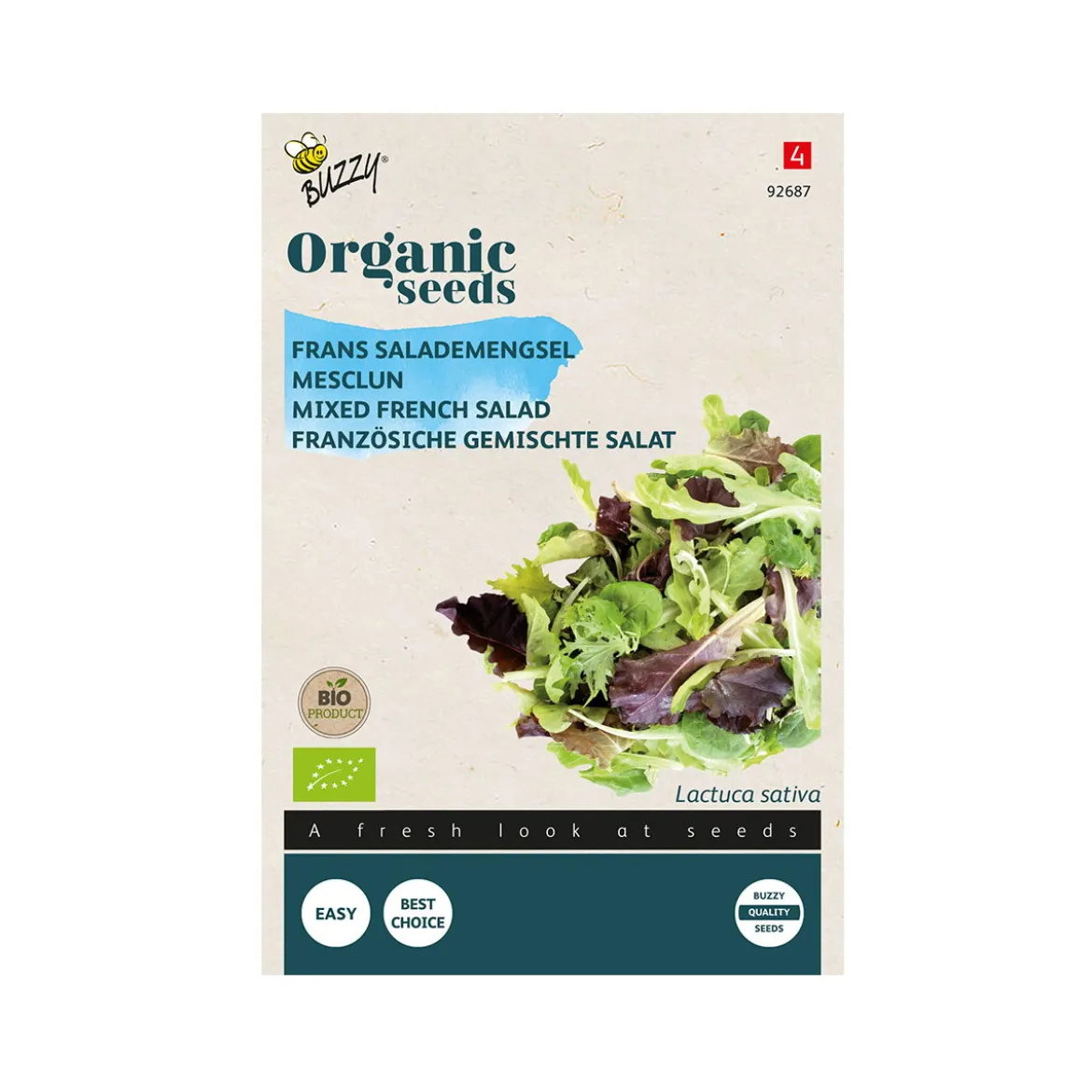 Økologisk frø, fransk salat blanding