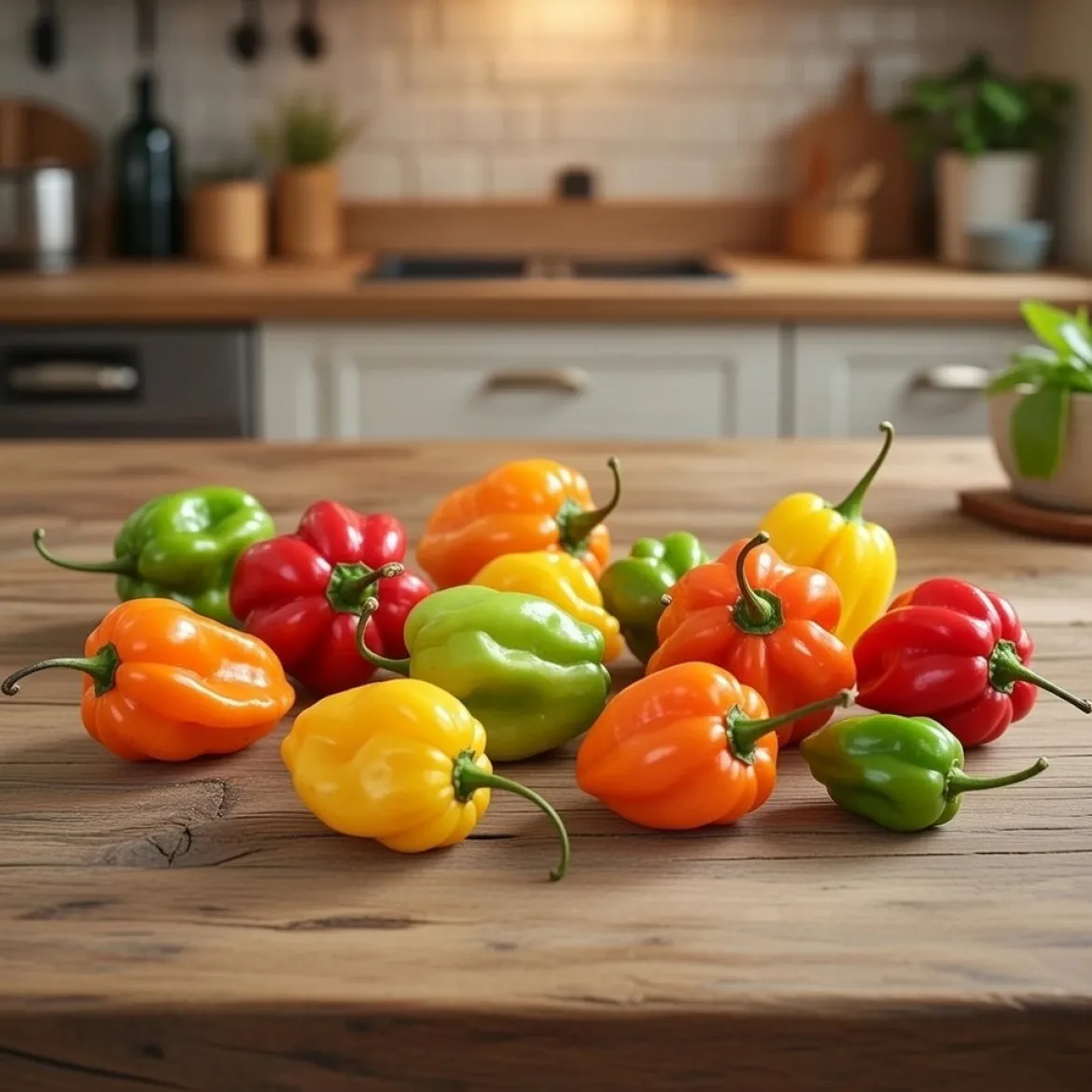Økologisk Habanero chili - mix