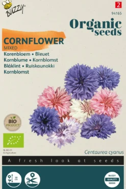 Økologisk Kornblomst frø "Mix"