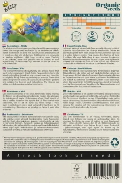 Økologisk Kornblomst frø "Wild"