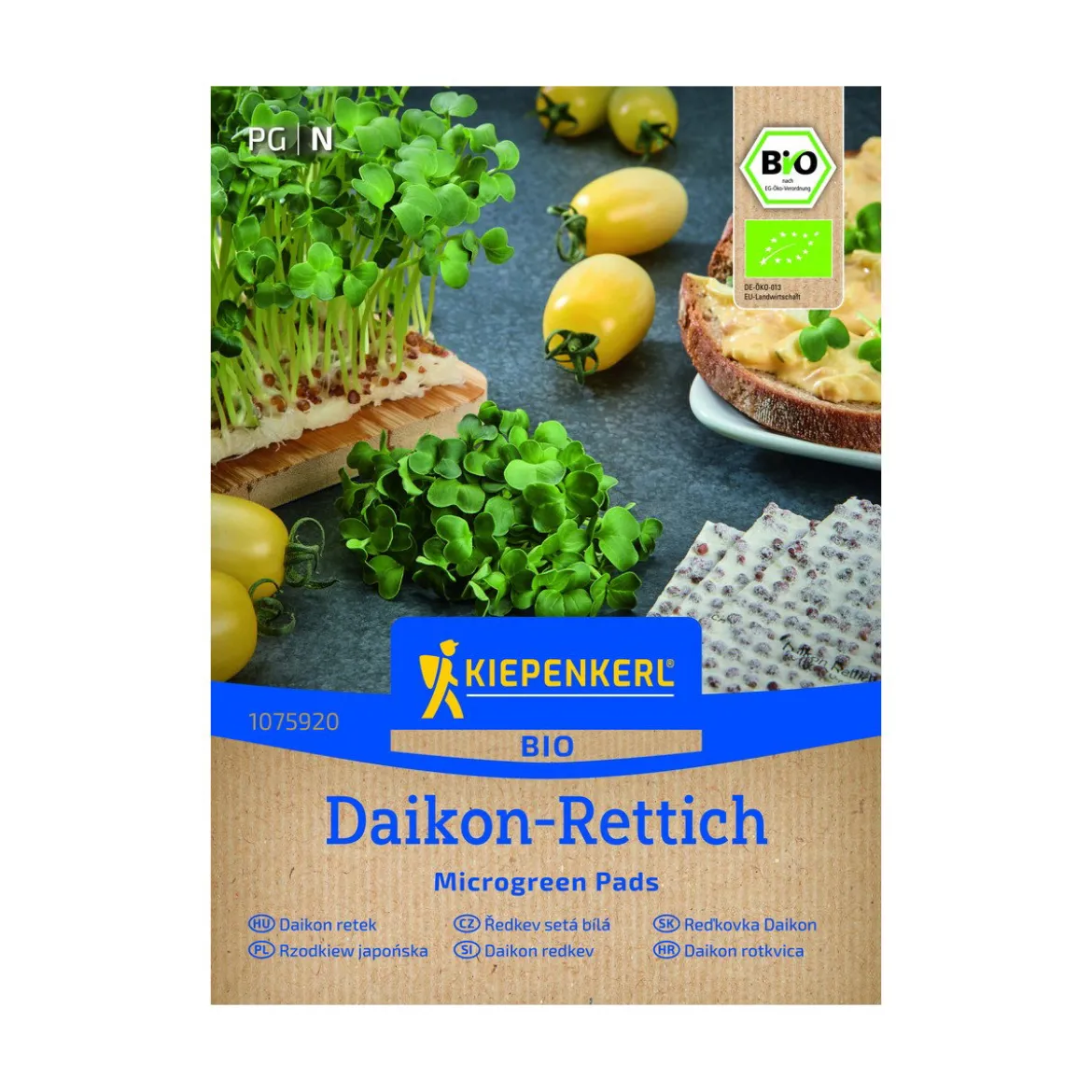 Økologisk Mikrogrøntpude Daikon-radise - 3 stk.