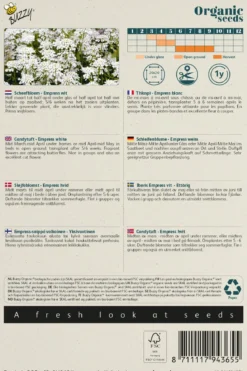 Økologisk Sløjfeblomst frø "Empress White"