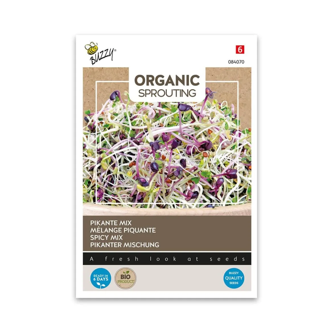 Økologisk spicy salatmix spirer frø - 30 g