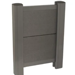 Komposithegn F&N-profil børstet, antracit, WPC 2,1x20,5x180 cm