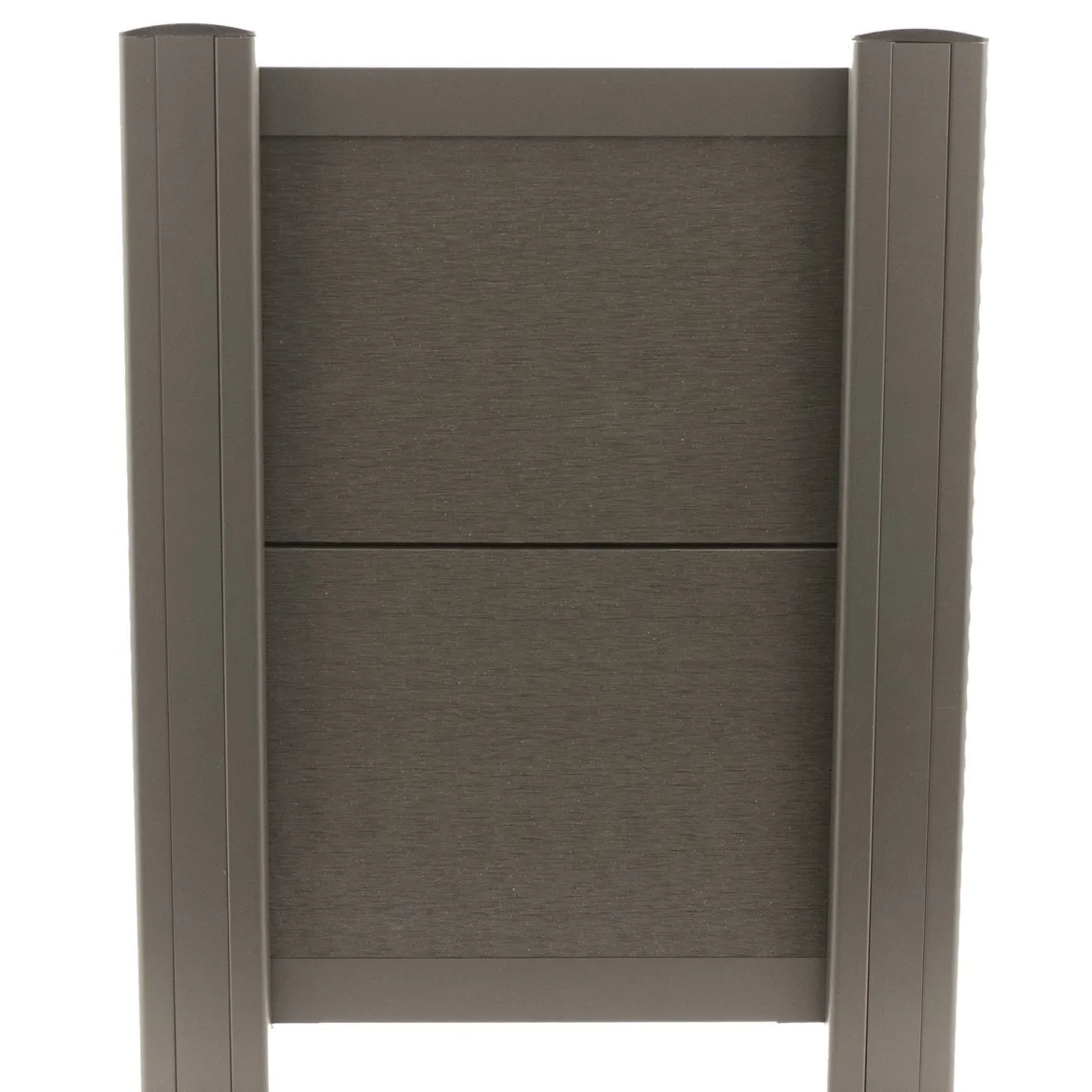Komposithegn F&N-profil børstet, antracit, WPC 2,1x20,5x180 cm