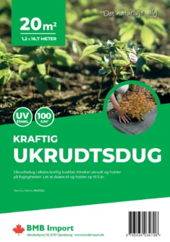 Kraftig ukrudtsdug - 20 m2
