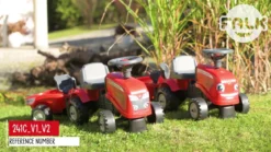 Kubota børnetraktor inkl. vogn, rive og skovl