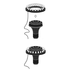LED-Jet Vulcano 1 Springvandspumpe med lys