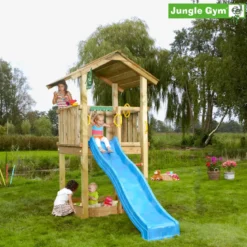 Legetårn Jungle Gym Casa 2.1 m/blå rutschebane