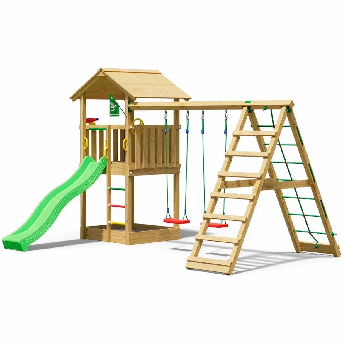 Legetårn Jungle Gym Casa 2.1, m/2-Climb Module 220 ekskl. rutschebane