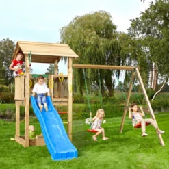 Legetårn Jungle Gym Casa 2.1, m/2-Swing Module 220 ekskl. rutschebane