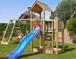 Legetårn Jungle Gym Mansion 2.1 m/2-Climb Module 220 ekskl. rutsjebane