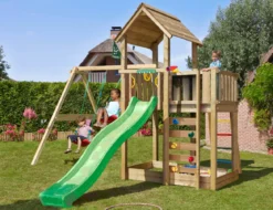 Legetårn Jungle Gym Mansion 2.1 m/2-Swing Module 220 ekskl. rutsjebane