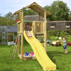 Legetårn Jungle Gym Sierra 2.1 m/gul rutschebane