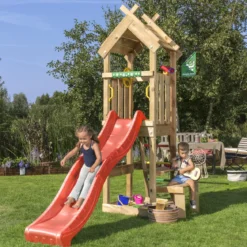 Legetårn Jungle Gym Totem m/rød rutschebane