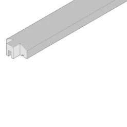 Lige top til profilhegn 6 x 3 x 200 cm HORTUS
