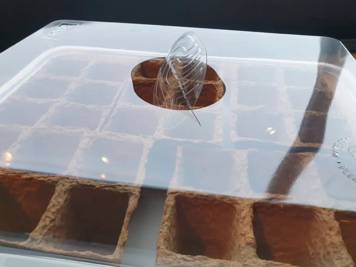 Minidrivhus med 30 potter