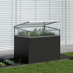 Mistbænk-overdel til KGT højbed 130, aluminium, 121 x 91 x 32 cm