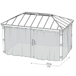Myggenet 4 stk. til Dallas 4,2 x 6 meter