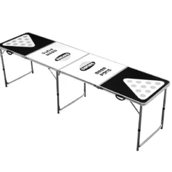 NORDIC Games beer pong bord inkl. 24 krus & 24 bolde 240x60 cm