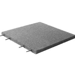 NORDIC PLAY active gummiflise 50 x 50 x 3 cm i grå 7,5 m2, 30 stk.