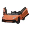 NORDIC PLAY Speed elbil Lamborghini Aventador med EVA hjul og lædersæde, 12V, Orange