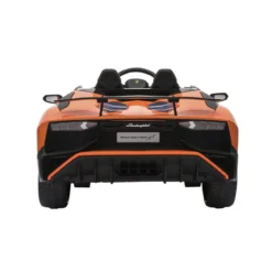 NORDIC PLAY Speed elbil Lamborghini Aventador med EVA hjul og lædersæde, 12V, Orange
