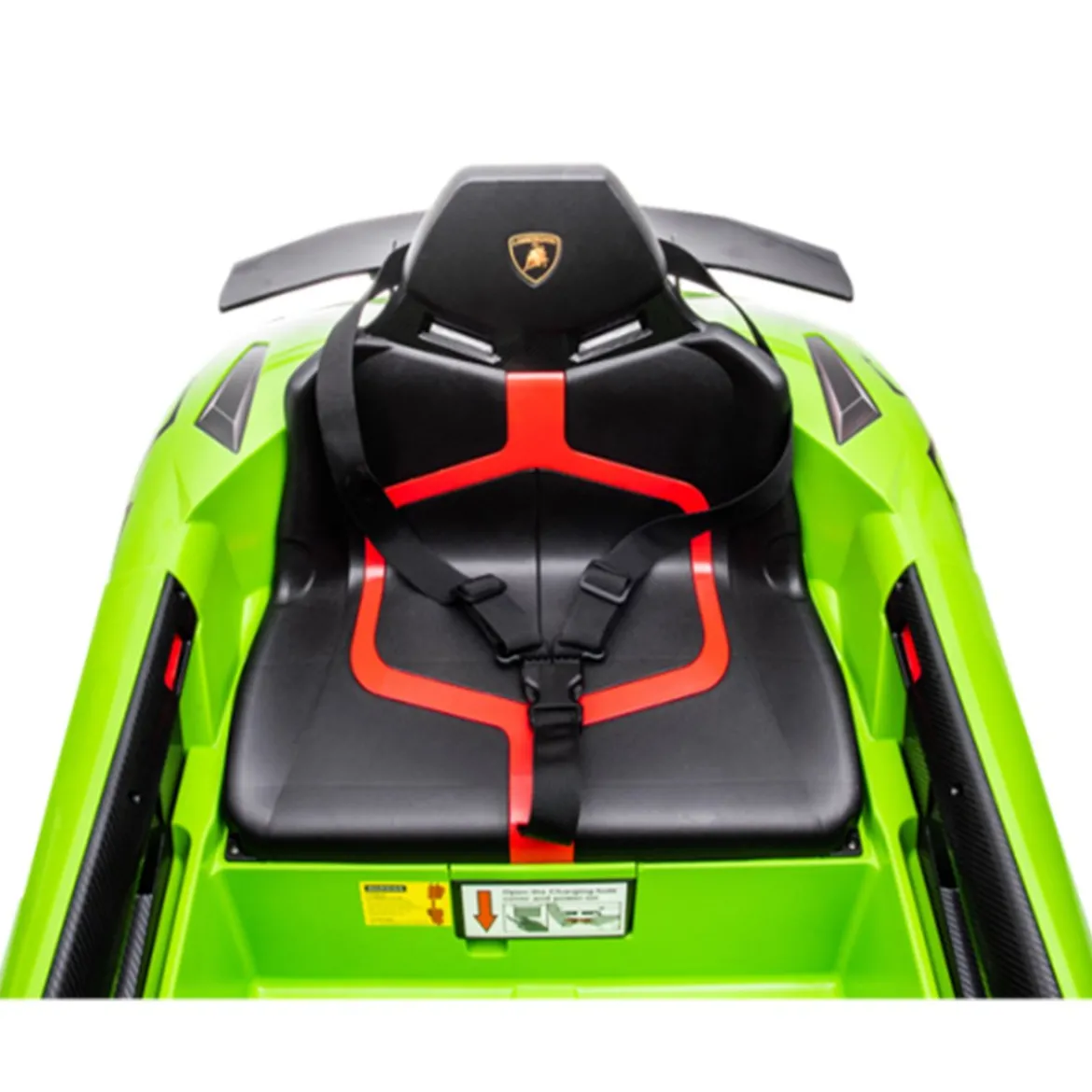 NORDIC PLAY Speed elbil Lamborghini Aventador, 12V, limegrøn