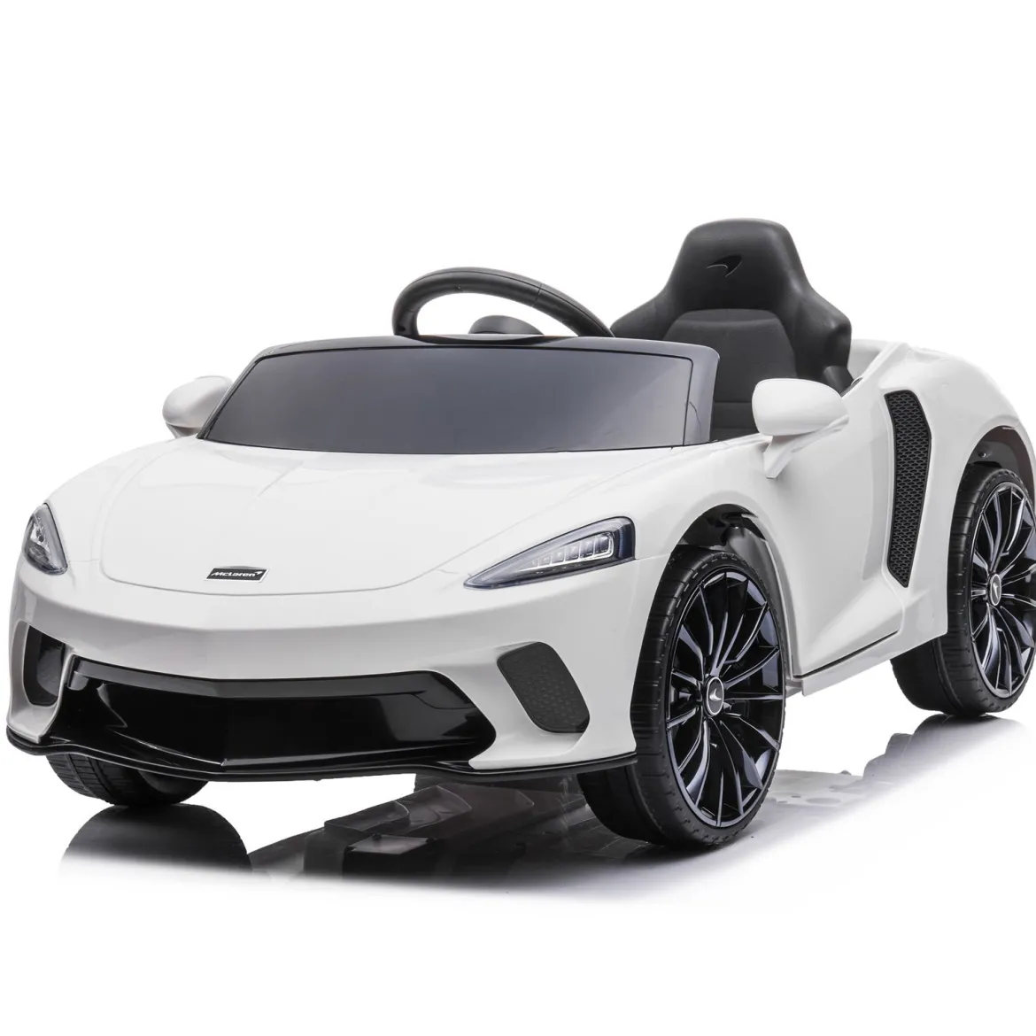 NORDIC PLAY Speed elbil McLaren GT 12V4,5 AH , EVA hjul, hvid