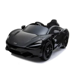 NORDIC PLAY Speed elbil McLaren 720S 12V, med EVA hjul og lædersæde, sort